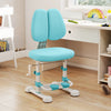 Kids Study Chair with Adjustable Double Backrest and Footrest-Blue - Gallery View 1 of 12