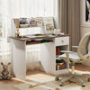 Kids Study Desk Children Writing Table with Drawer Shelves and Keyboard Tray-Natural - Gallery View 1 of 10