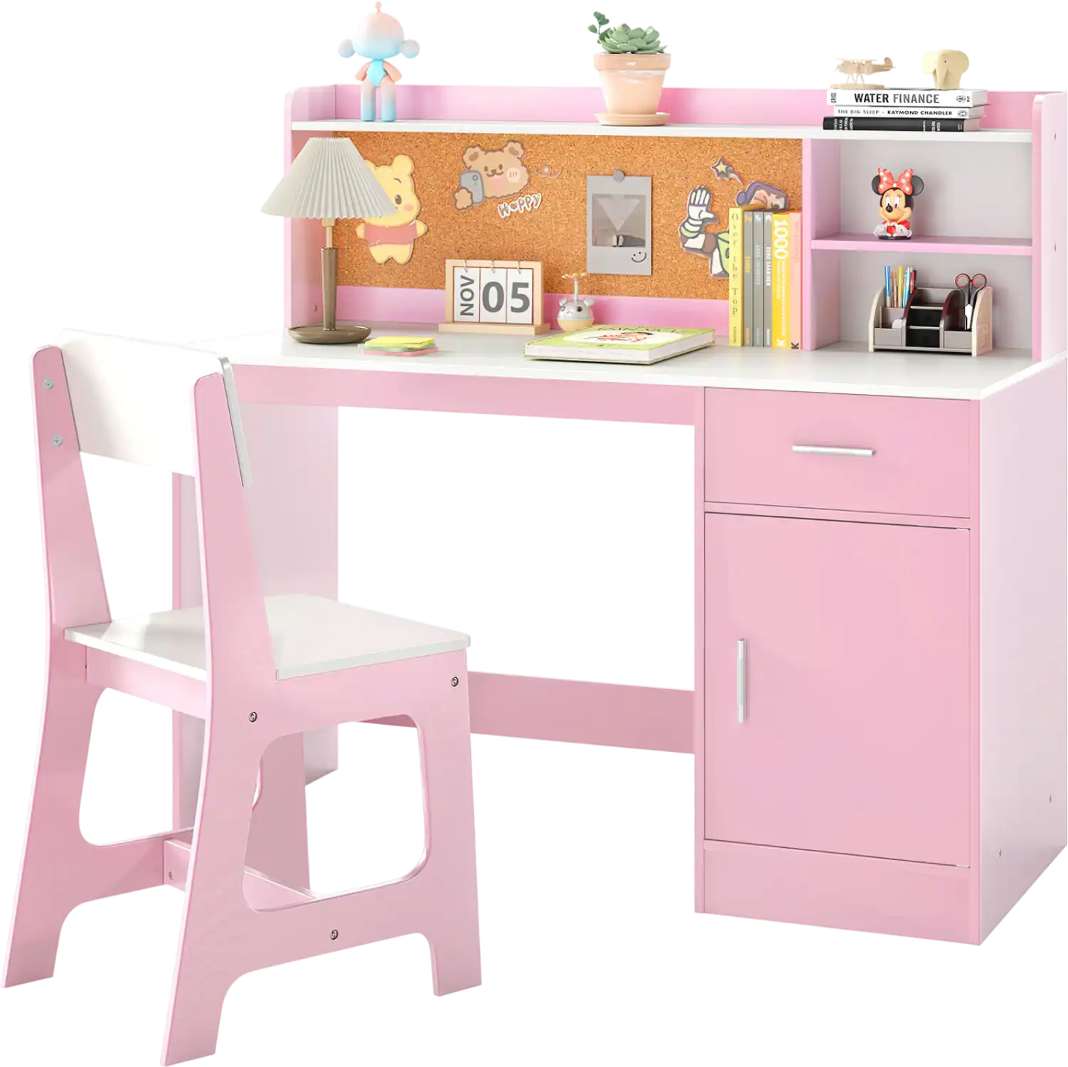 Costway Kids Study Desk Chair Set Student Table 543187269 New