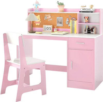 Costway Kids Study Desk Chair Set Student Table 543187269 New