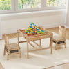 Kids Table and Chairs Set with Reversible Whiteboard-Panda-shaped - Gallery View 1 of 11