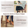 Set of 2 folding kitchen island stools with rubber wood legs, featuring a slightly inclined backrest and comfortable.