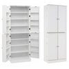 Kitchen Pantry Cabinet 65.5 Inch Freestanding Tall Buffet Cupboard-White - Gallery View 1 of 1