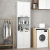 75 Inch Kitchen Pantry Cabinet Tall Cupboard with Doors and Shelves-White - Gallery View 1 of 9