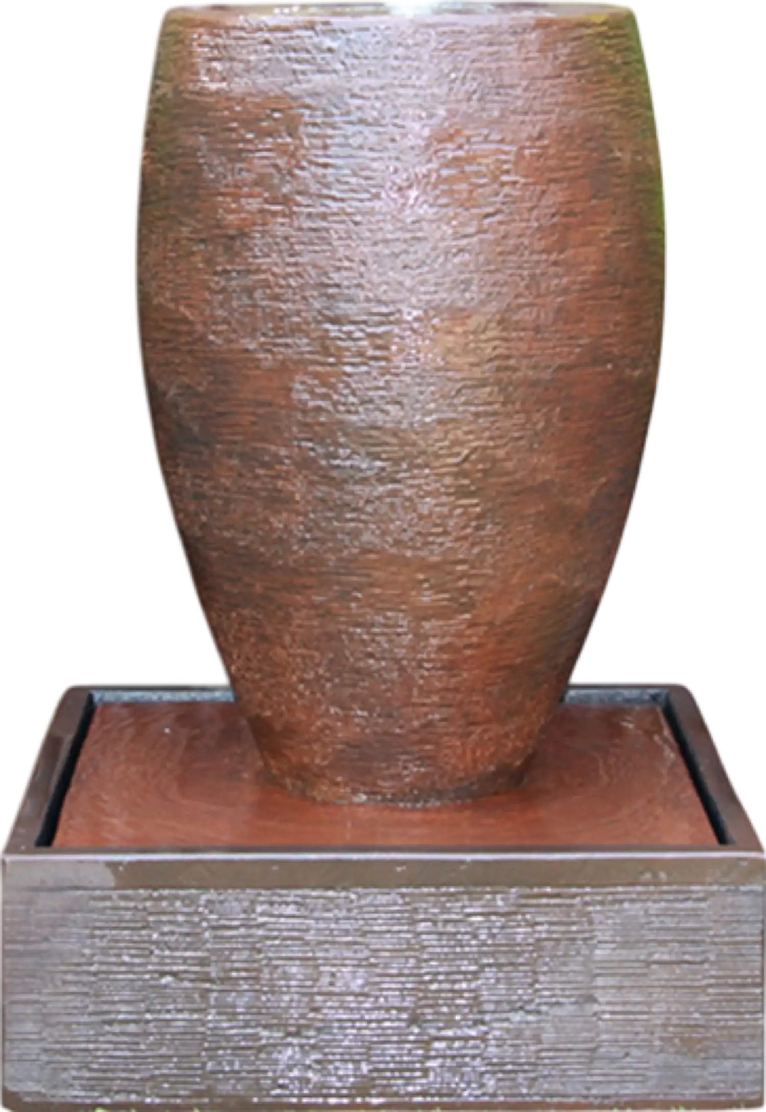 Exaco Cigar Fountain Modern GRC Outdoor Water Feature with LED Light L130 New