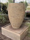 Exaco Cigar Fountain Modern GRC Outdoor Water Feature with LED Light L130 New