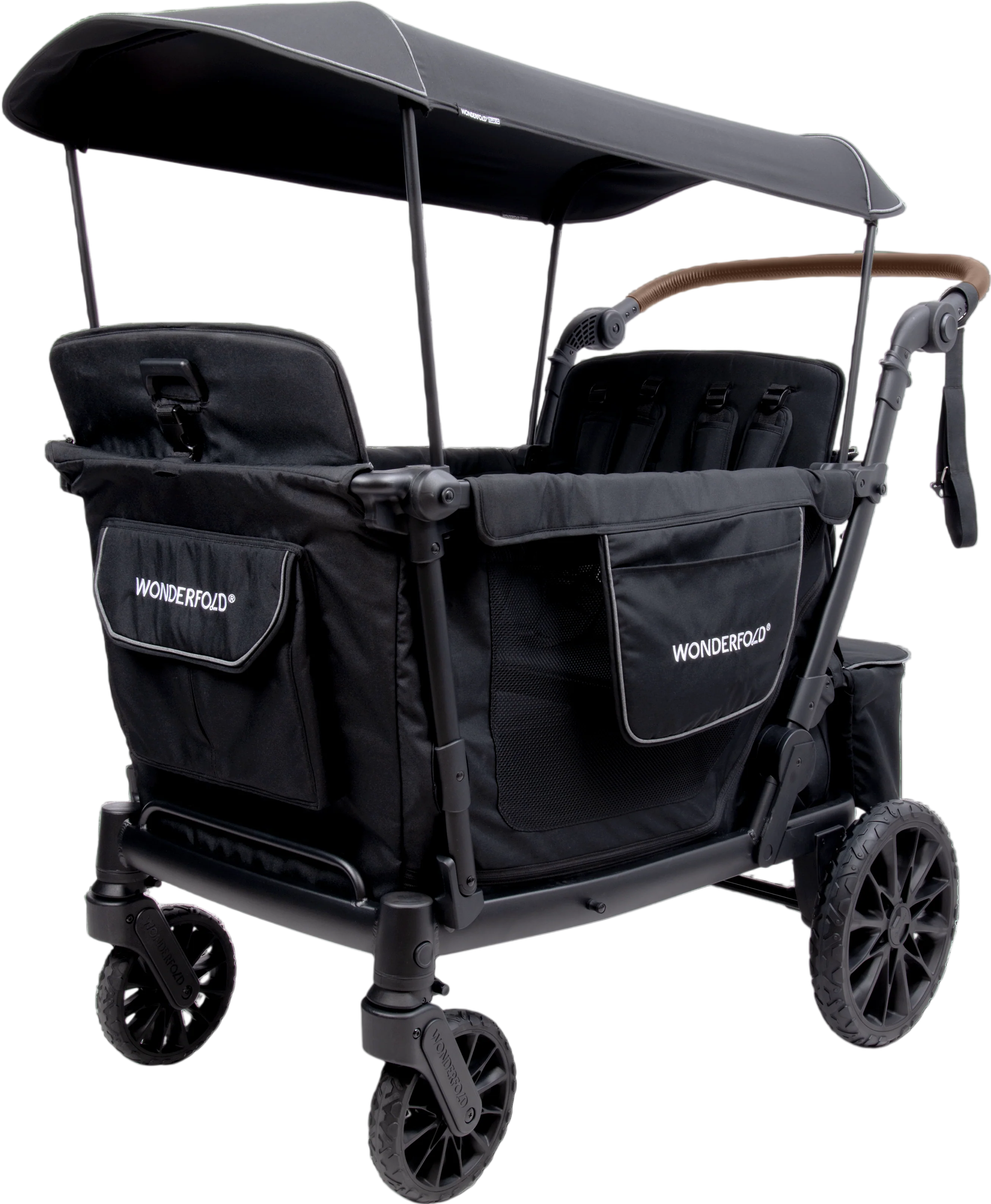 WonderFold L4 Stroller Wagon 4-Seater Foldable with Canopy Set New