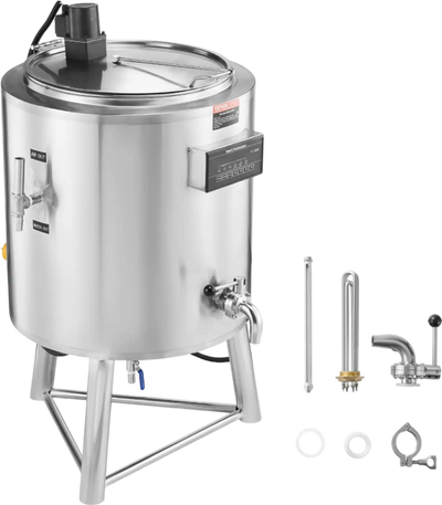 Vevor Commercial Milk Pasteurizer 26.4 Gal Stainless Steel Auto Temp Control 220V 3-Phase New