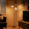 64 Inch 3-Light LED Floor Lamp Reading Light for Living Room Bedroom-Silver - Gallery View 1 of 11