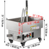 Vevor Mobile Fryer Filter 5.8 Gal Capacity 300W 1.32 Gal per Minute Flow Rate 110V/60Hz New