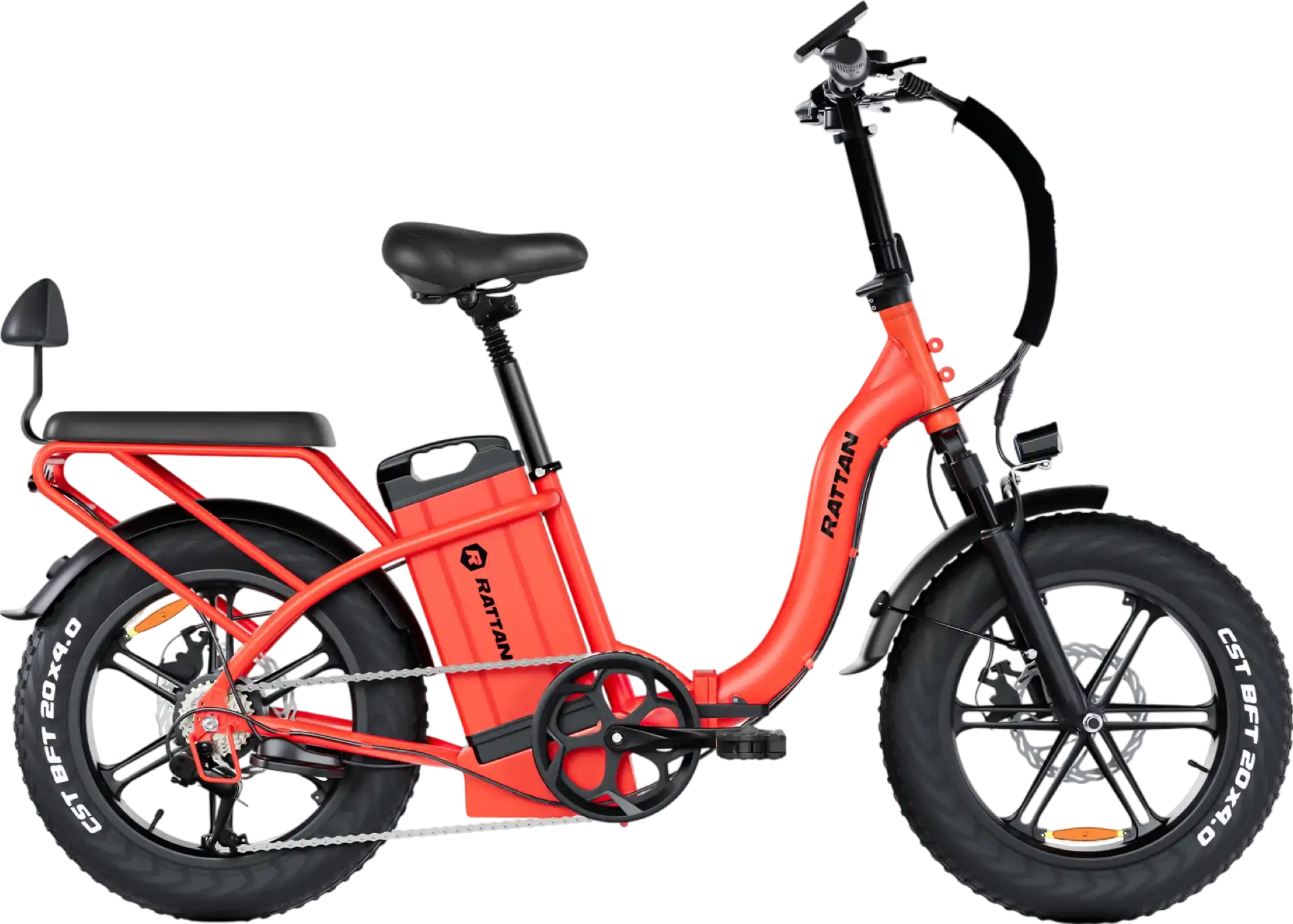 Rattan LF Ultra Foldable Electric Bicycle Step-Thru 32 MPH 120 Mile Range 1000W 48V 40.5Ah New