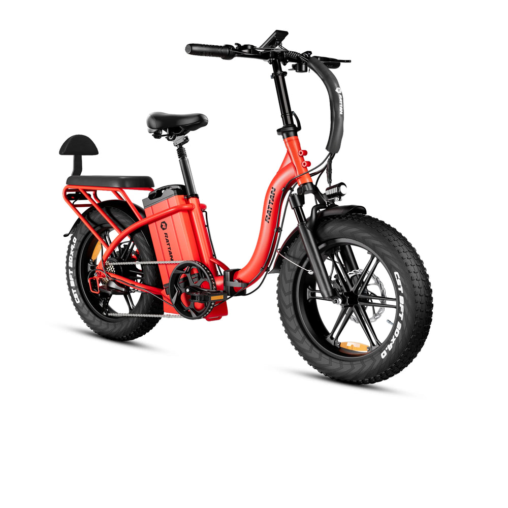 Rattan LF Ultra Foldable Electric Bicycle Step-Thru 32 MPH 120 Mile Range 1000W 48V 40.5Ah New