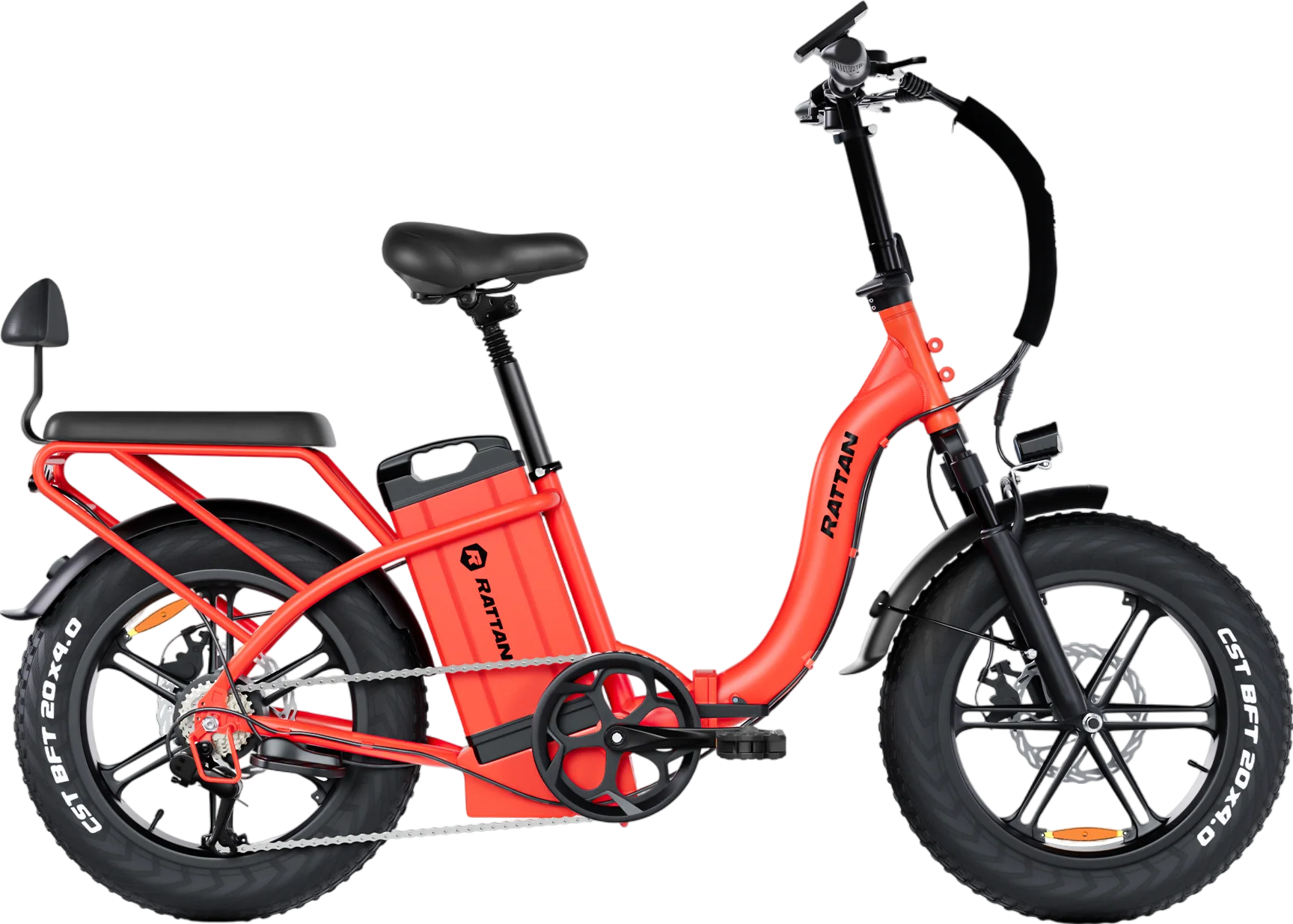 Rattan LF Ultra Foldable Electric Bicycle Step-Thru 32 MPH 120 Mile Range 1000W 48V 40.5Ah New