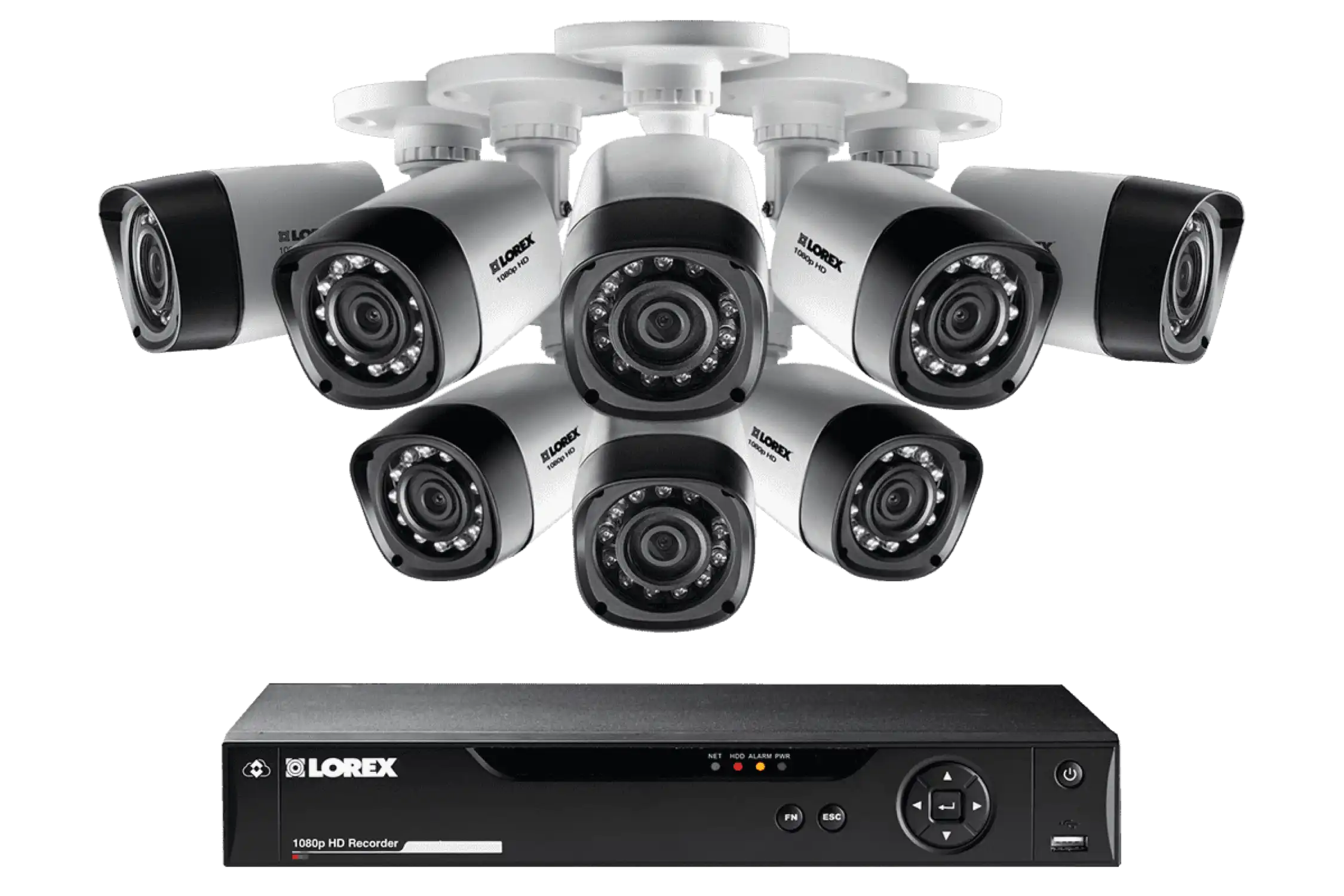 Lorex LHD88W HD 1080p 8 Camera 8 Channel DVR Surveillance Security System New