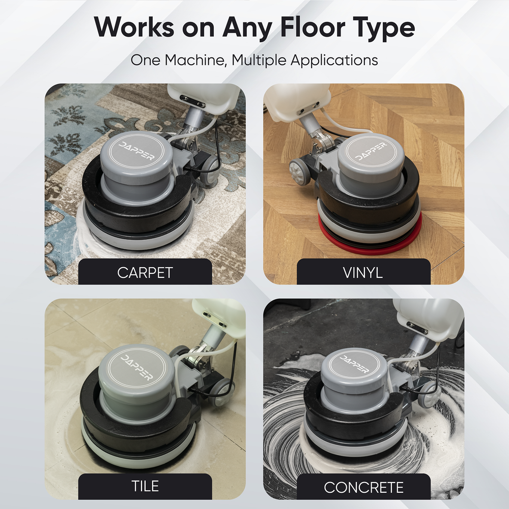 17" Heavy-duty Weighted Multi-Functional Floor Buffer Polisher Machine