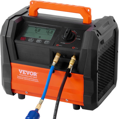 Vevor Refrigerant Recovery Machine 1HP Dual Cylinder Brushless Portable AC New