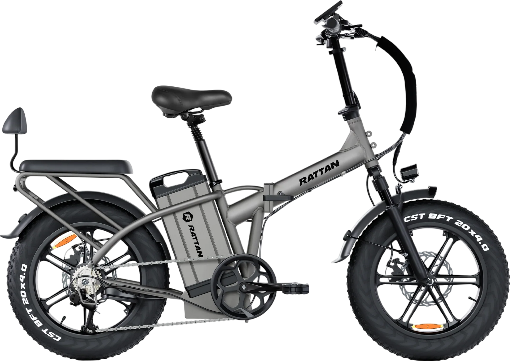 Rattan LM Ultra Foldable Electric Bicycle 32 MPH 120 Mile Range 1000W 48V 40.5Ah New