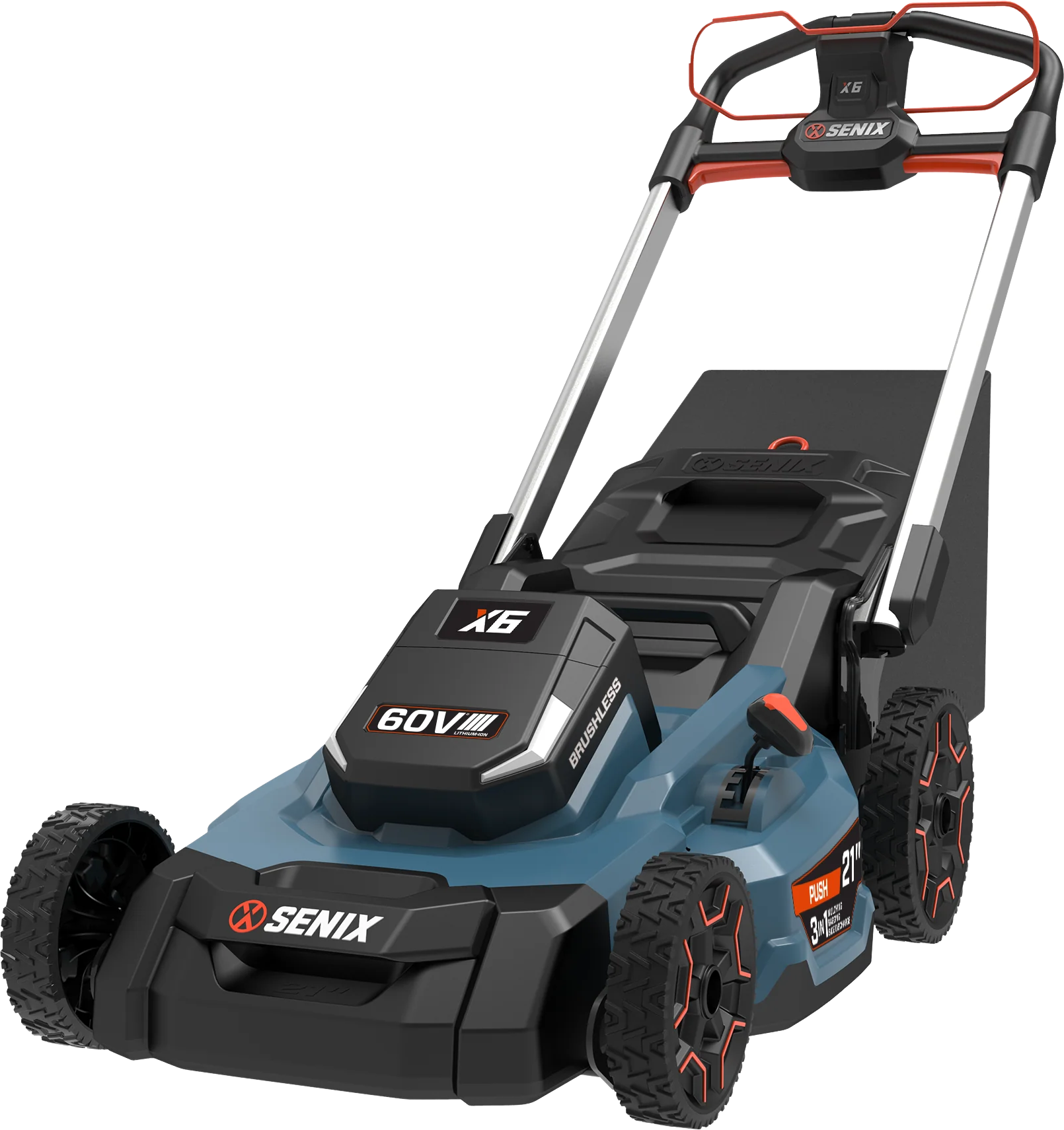 Senix LPPX6-H Push Mower 21-Inch Cordless Brushless with Battery & Charger Included New