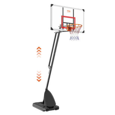 Vevor Basketball Hoop 7.6' to 10' Adjustable Height 50