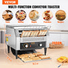 Vevor Commercial Conveyor Toaster 450 Slices per Hour 2600W 7 Speed Levels Stainless Steel New