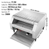 Vevor Commercial Conveyor Toaster 450 Slices per Hour 2600W 7 Speed Levels Stainless Steel New