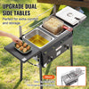 Vevor Commercial Outdoor Deep Fryer Double Burner Propane 16 qt 4 Gal Removable Baskets Stainless Steel New