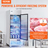 Vevor Commercial Freezer 19.32 Cu. Ft. Upright Reach-In Single Door 27" Stainless Steel 4 Shelves New