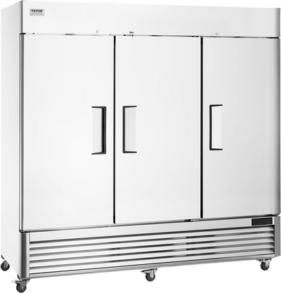 Vevor Commercial Freezer 60.42 Cu. Ft. Upright Reach-In 3 Doors 82.5
