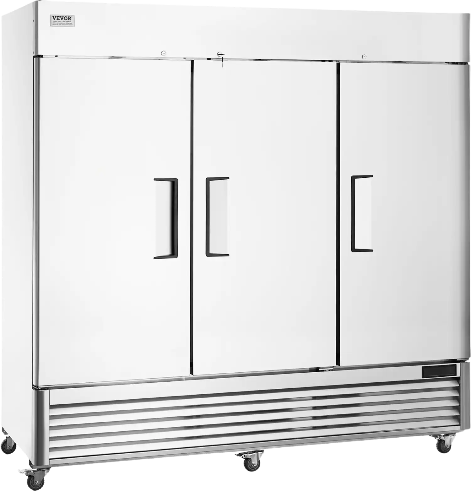 Vevor Commercial Freezer 60.42 Cu. Ft. Upright Reach-In 3 Doors 82.5