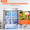 Vevor Commercial Refrigerator 44.21 Cu. Ft. Upright Reach-In 2 Doors 54.4" Stainless Steel 8 Shelves New