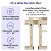 MedaCure Lincoln Expandable Bariatric Bed Standard or Ultra Low LX-BARI New