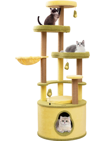 Costway Large Avocado Multi-Level Cat Tree Tower Condo Green 389764215 New