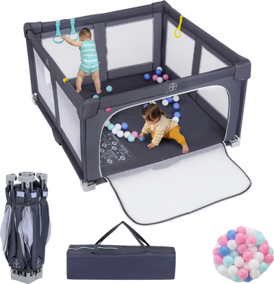 Costway Large Baby Playpen Foldable Toddler Safety Fence Play Yard 82228022 New