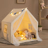 48 x 42 x 50 Inch Large Play Tent with Washable Cotton Mat Holiday Birthday Gift for Kids-Beige - Gallery View 1 of 8