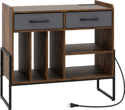 Costway Record Player Stand Charging Station Vinyl Storage Side Table 34922828 New