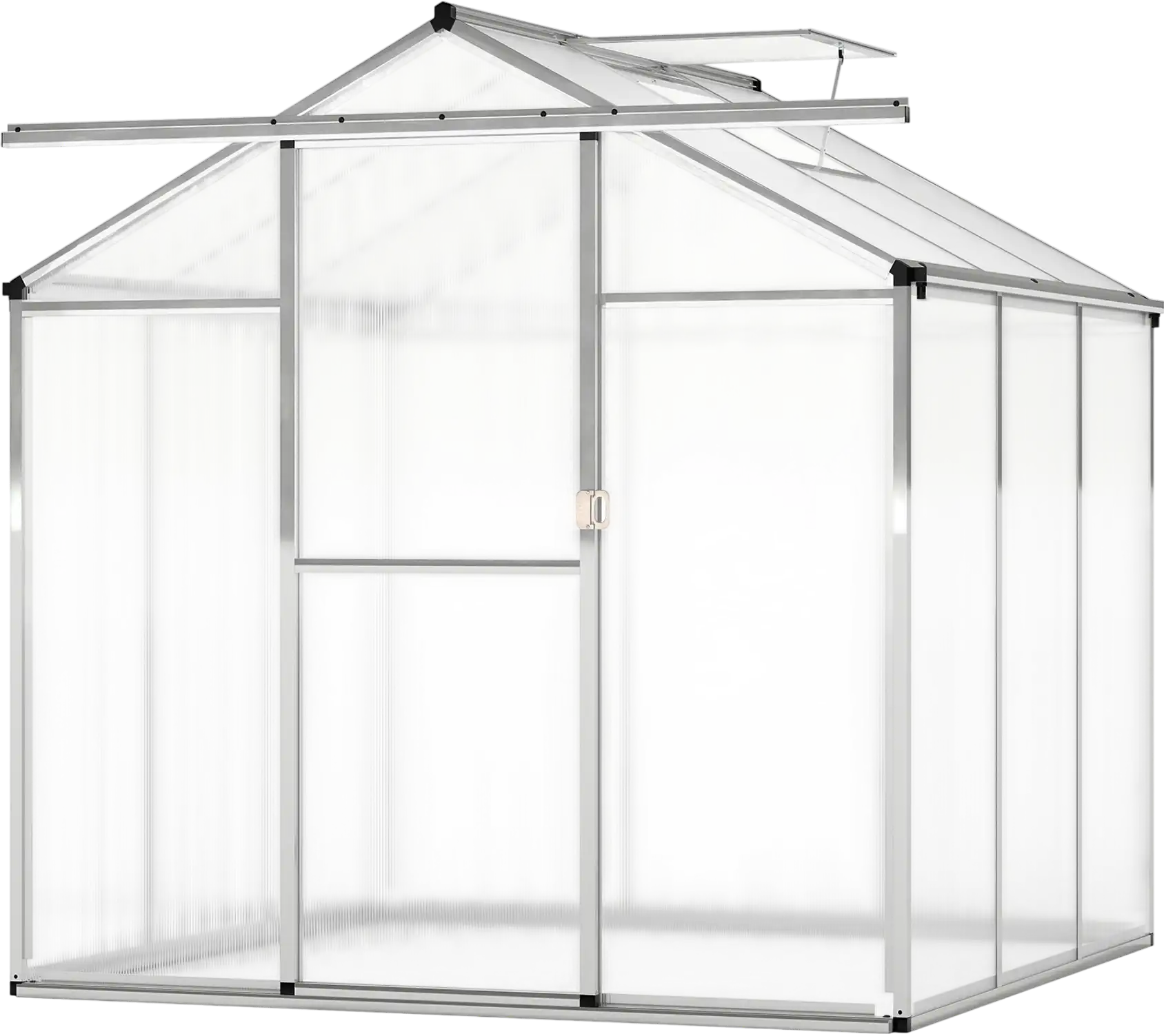 Costway Large Walk-in Greenhouse w/ Rain Gutters & Polycarbonate Panels 298734516 New