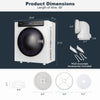 Costway Portable Laundry Dryer 2.6 Cu.ft with Touch Panel 1400W New