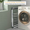 2-level laundry drying rack with height adjustable wings, foldable design for space-saving storage, ideal for indoor.