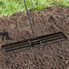 Lawn Leveling Rake 46 x 10 Inch Heavy Duty Lawn Level Tool for Soil-Black - Gallery View 1 of 9