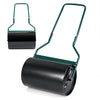Lawn roller with U-shape handle, 12-gallon capacity, designed for leveling soil and compacting gardens.