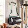 Lawn roller with U-shape handle, 12-gallon capacity, designed for filling with water or sand for garden use.