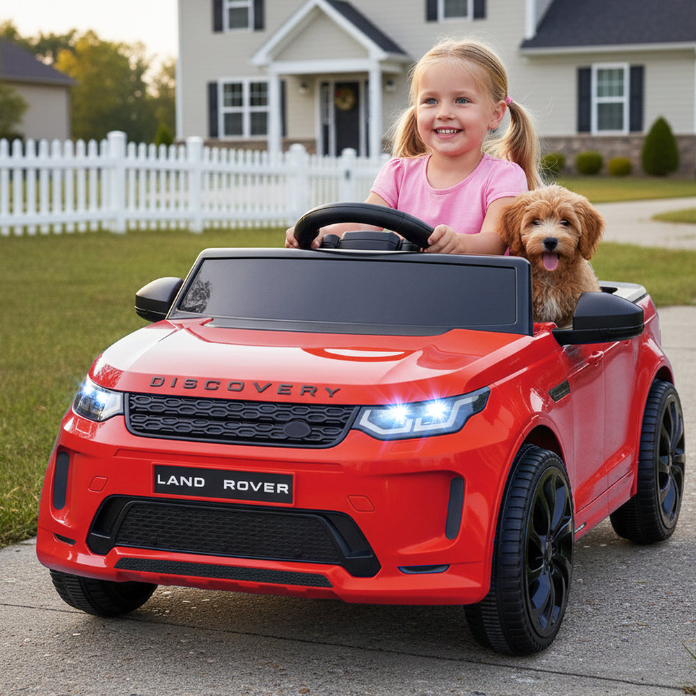 Licensed Land Rover Kids Ride on Car 12V Battery Powered Kids Electric Car-Red - Gallery View 1 of 11