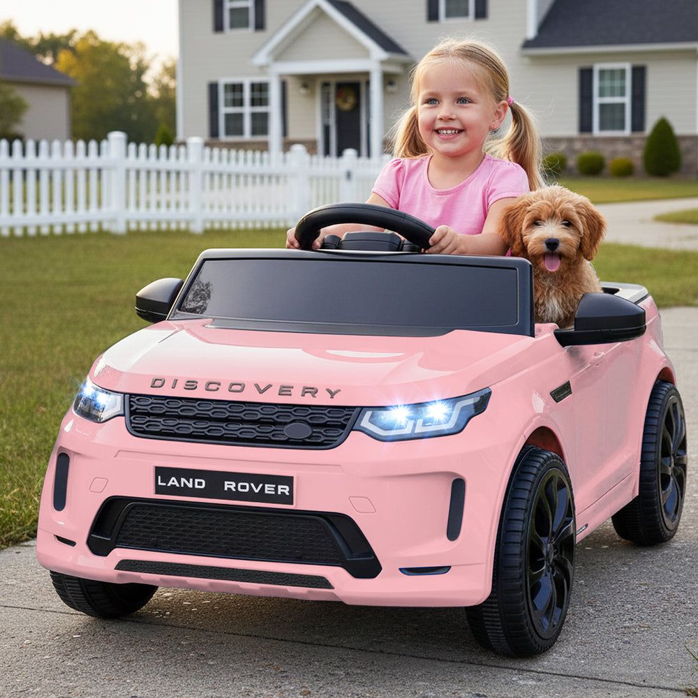 Licensed Land Rover Kids Ride on Car 12V Battery Powered Kids Electric Car-Pink - Gallery View 1 of 11