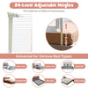 Vertical lifting baby bed rail with 24 adjustable heights, durable steel frame, and breathable mesh for safety.