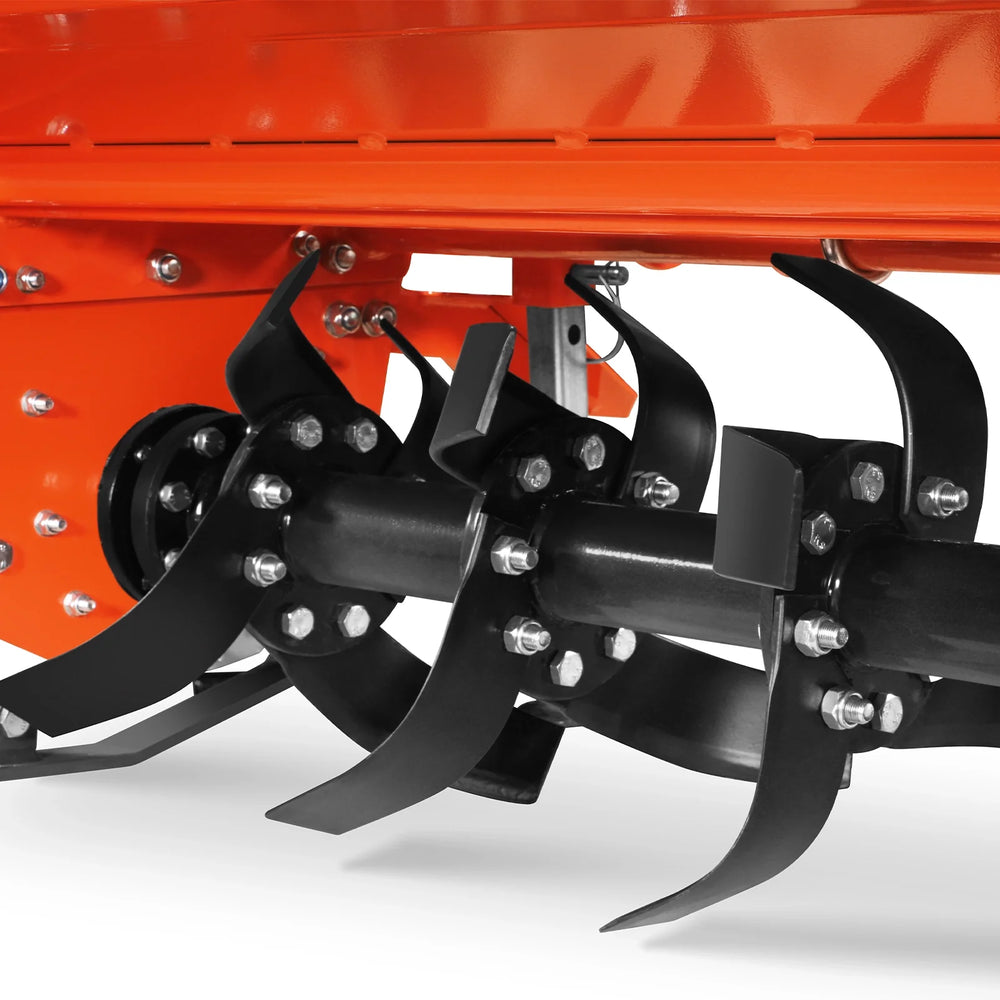53 in Rotary Tiller,  3 Point Hitch Cat.1,  Chain Drive,  PTO Shaft Included with Shear Bolt,  18-35 HP,  LRT53