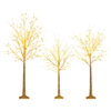 Lighted Birch Tree Set of 3 with 4/5/6 FT Pre-Lit Artificial Christmas Tree for Holiday Party
