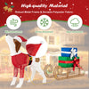 Outdoor pre-lit Xmas dog in a sleigh with 170 warm lights, featuring a durable fabric cover and metal frame for.
