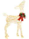 34.5 Inch Lighted Christmas Reindeer Decoration with 50 Warm White LED Lights