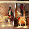 34.5-inch lighted Christmas reindeer decoration with 50 warm white LED lights, perfect for indoor and outdoor holiday.