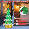 3D mesh Christmas tree with 34 colorful strawberry bulbs, weatherproof design for outdoor use, perfect for festive.